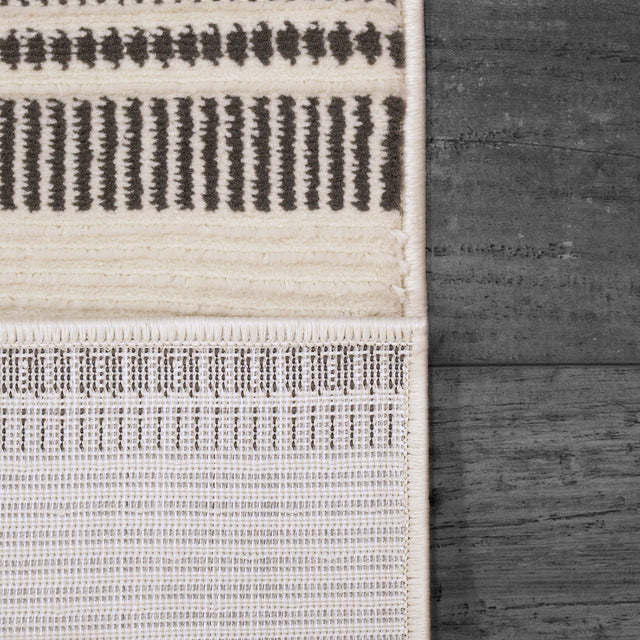 Dynamic Rugs Rori 9352 Power Loomed Modern Ivory/Charcoal Rug
