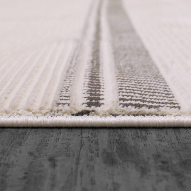 Dynamic Rugs Rori 9352 Power Loomed Modern Ivory/Charcoal Rug