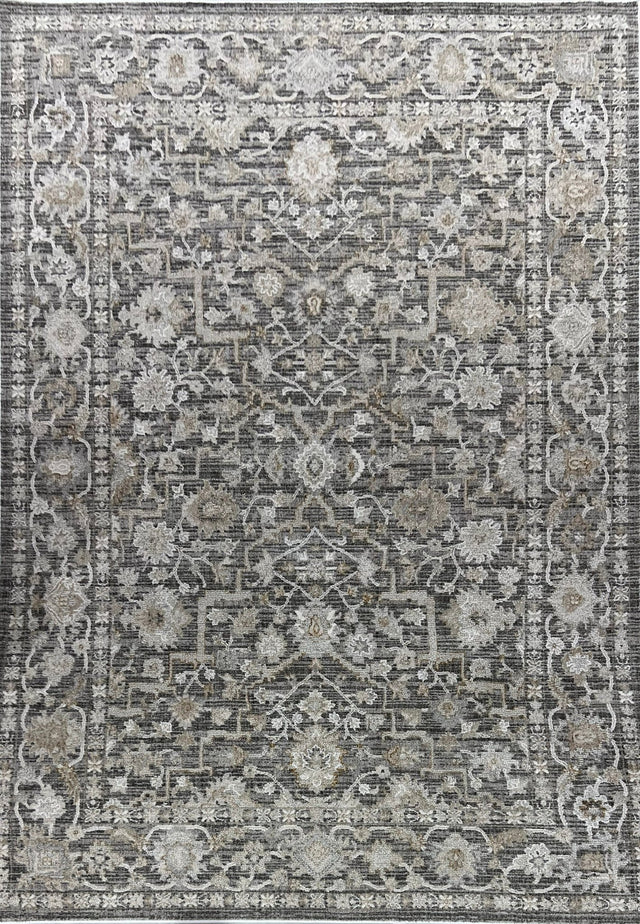 Dynamic Rugs Saffron 16613 Power Loomed Traditional Grey/Beige/Ivory Rug