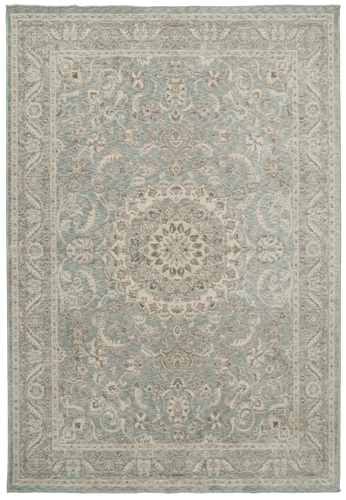 Dynamic Rugs Santana 10260 Power Loomed Traditional Blue/Beige Rug