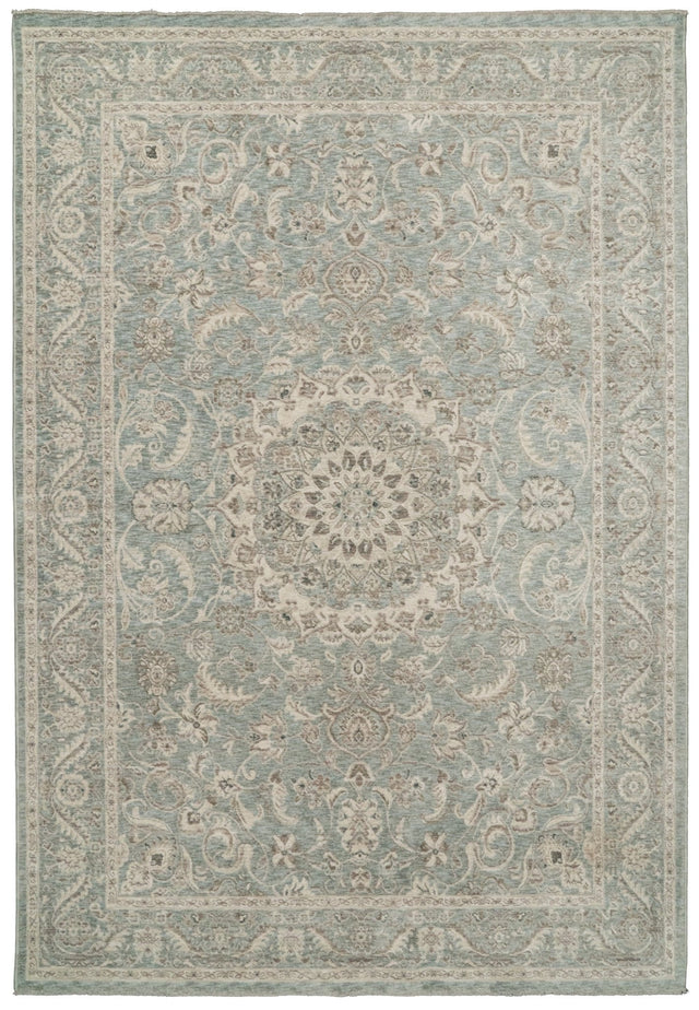 Dynamic Rugs Santana 10260 Power Loomed Traditional Blue/Beige Rug