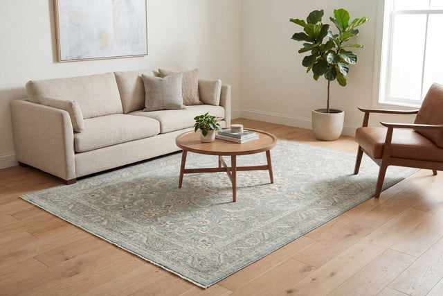 Dynamic Rugs Santana 10260 Power Loomed Traditional Blue/Beige Rug
