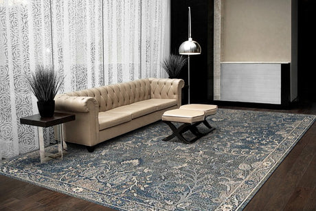 Dynamic Rugs Savoy 3585 Denim/Multi Rug.