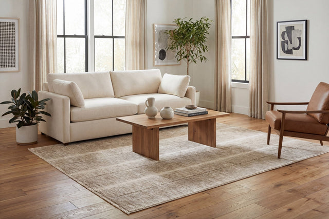 Dynamic Rugs Sequence 18500 Power Loomed Modern Beige/Dark Beige Rug