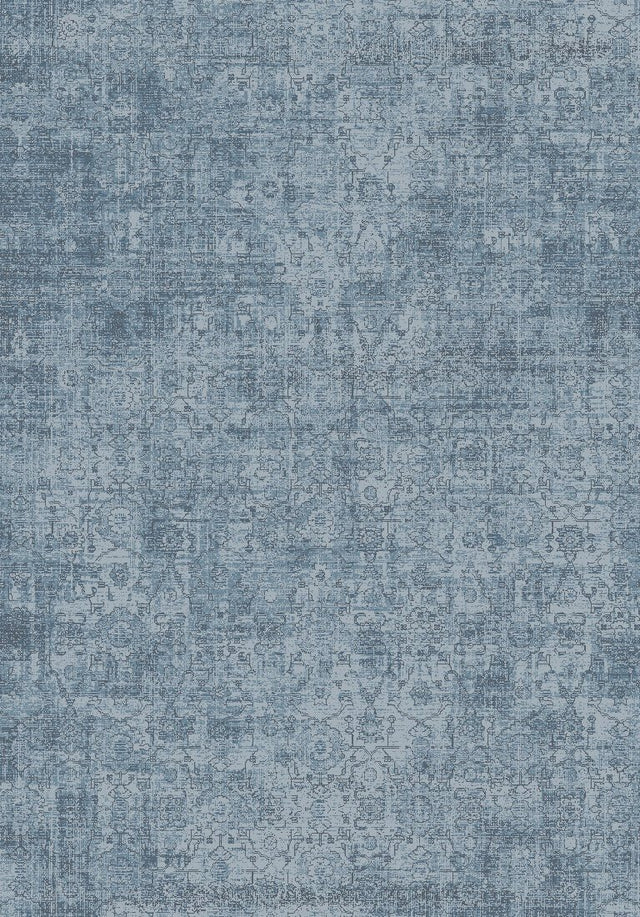 Dynamic Rugs Sequence 18501 Power Loomed Transitional Blue Rug