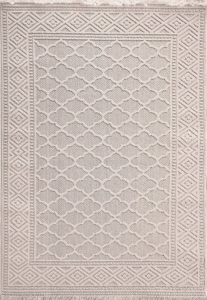 Dynamic Rugs Seville 3605 Ivory/Soft Grey Rug.
