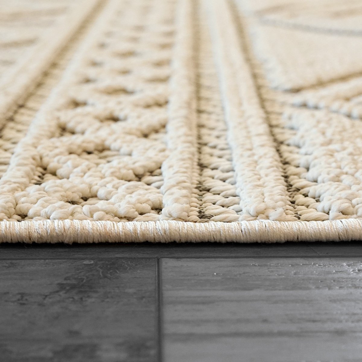 Dynamic Rugs Seville 3607 Ivory/Soft Grey Rug.