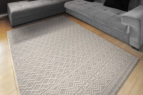 Dynamic Rugs Seville 3610 Ivory/Soft Grey Rug.