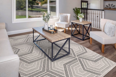 Dynamic Rugs Seville 3611 Ivory/Grey Rug.