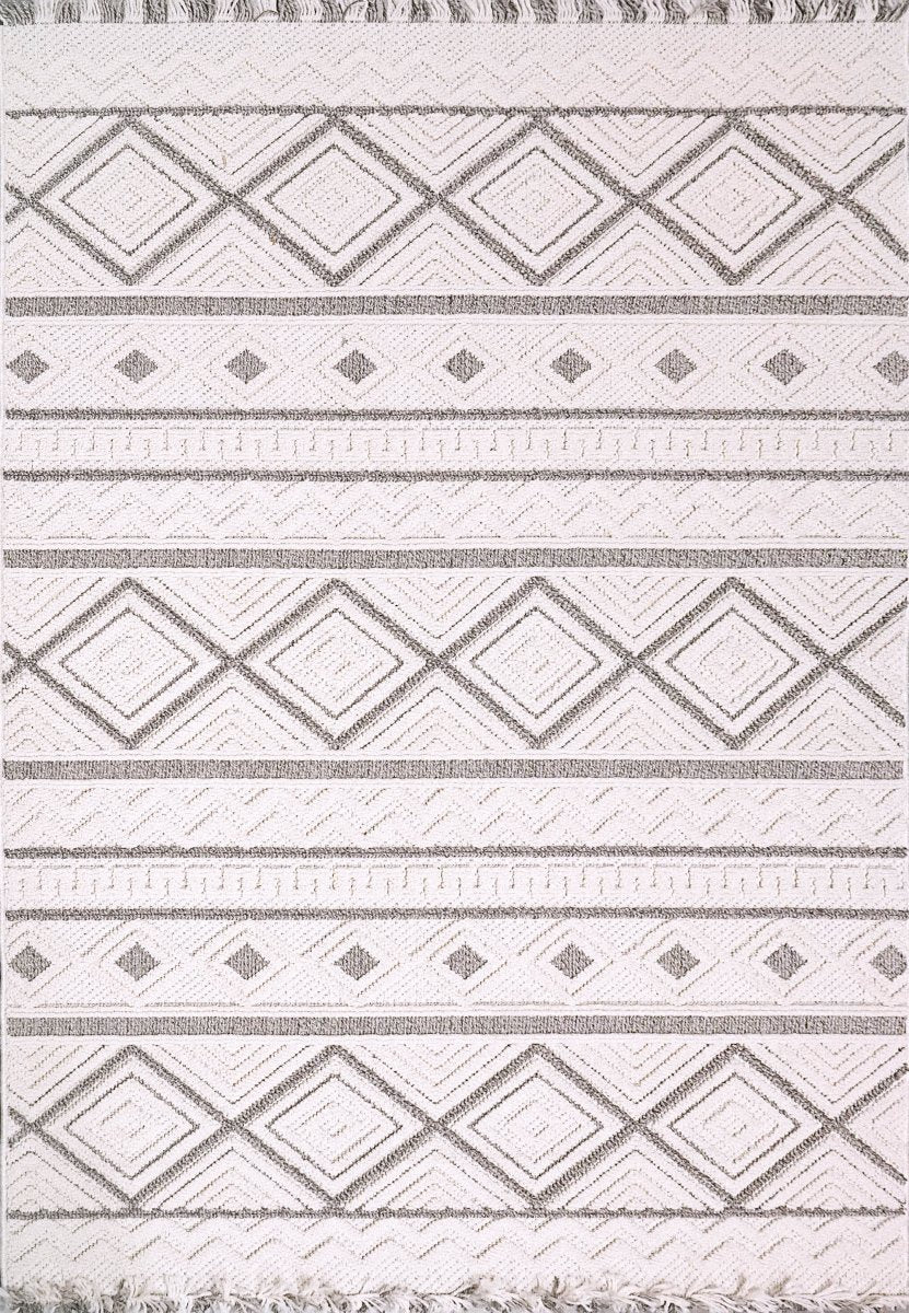 Dynamic Rugs Seville 3612 Beige/Dark Grey Rug.