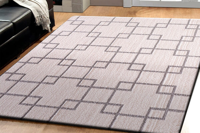 Dynamic Rugs Silky Shag 5901 Ivory / Silver Rugs.