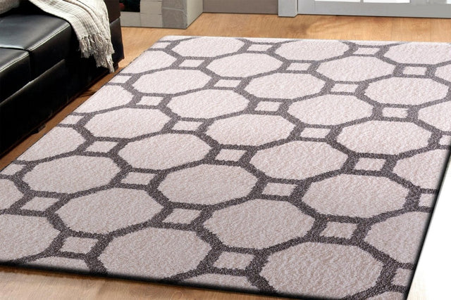 Dynamic Rugs Silky Shag 5903 Silver/White Rugs.