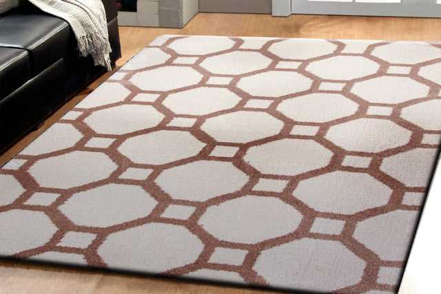 Dynamic Rugs Silky Shag 5903 White Rug.