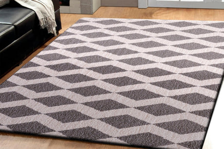 Dynamic Rugs Silky Shag 5904 White/Silver Rugs.