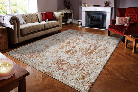 Dynamic Rugs Skyler 6711 Grey/Copper Rug.