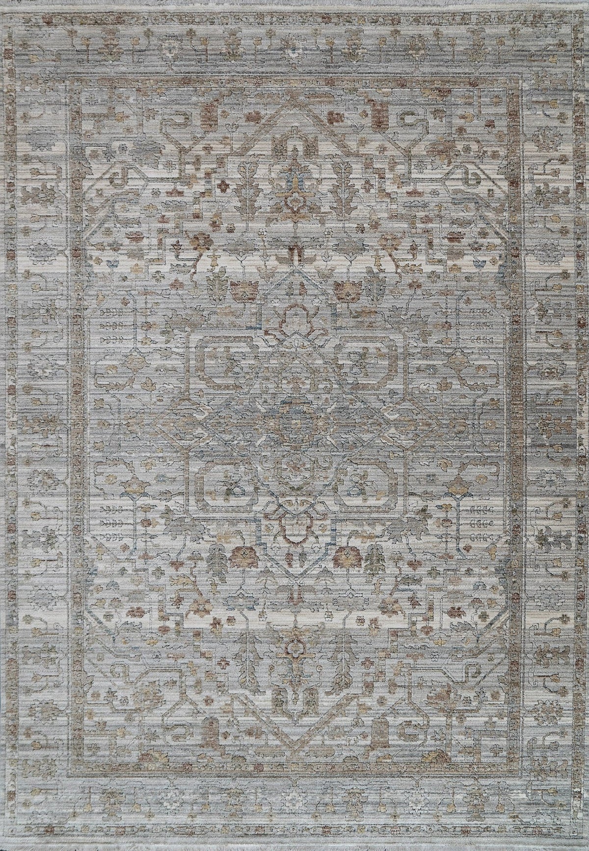 Dynamic Rugs Trevi 13250 Power Loomed Transitional Grey/Cream Rug