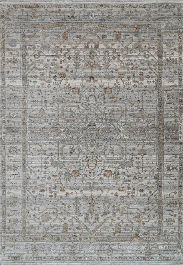 Dynamic Rugs Trevi 13250 Power Loomed Transitional Grey/Cream Rug