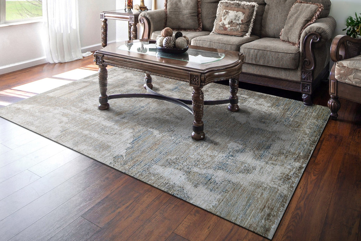 Dynamic Rugs Trevi 13253 Power Loomed Modern Cream/Beige/Grey Rug