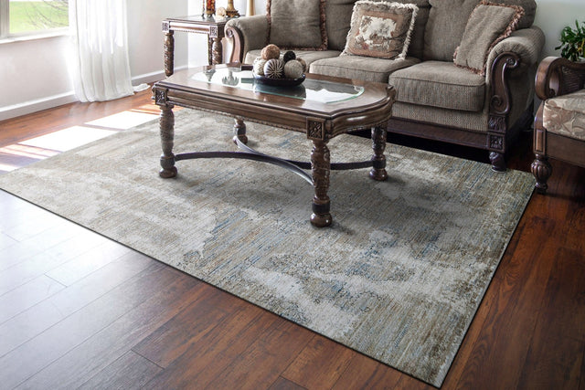 Dynamic Rugs Trevi 13253 Power Loomed Modern Cream/Beige/Grey Rug