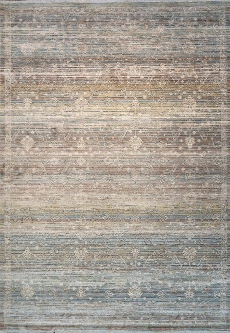 Dynamic Rugs Trevi 13254 Power Loomed Transitional Beige/Cream/Blue Rug