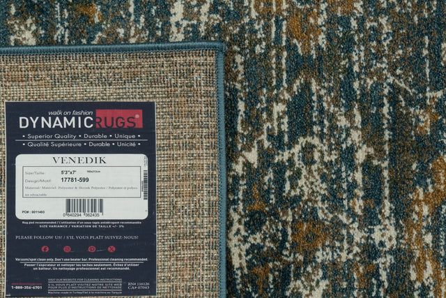 Dynamic Rugs Venedik 17781 Power Loomed Traditional Blue/Multi Rug