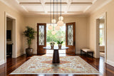 Dynamic Rugs Wade 18602 Power Loomed Transitional Taupe/Rust/Multi Rug
