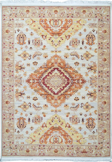 Dynamic Rugs Wade 18602 Power Loomed Transitional Taupe/Rust/Multi Rug