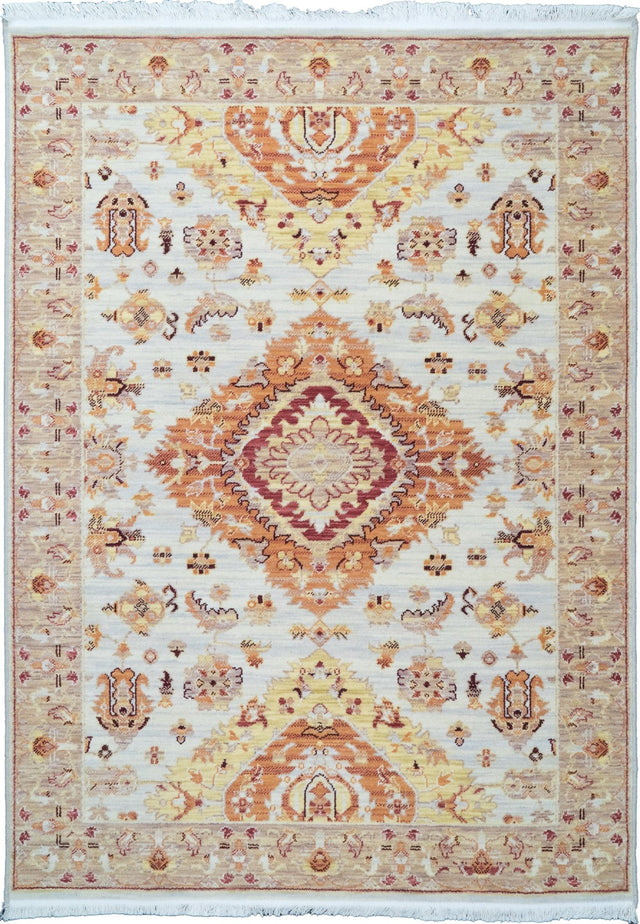 Dynamic Rugs Wade 18602 Power Loomed Transitional Taupe/Rust/Multi Rug
