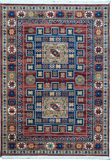 Dynamic Rugs Wade 18604 Power Loomed Transitional Red/Multi Rug