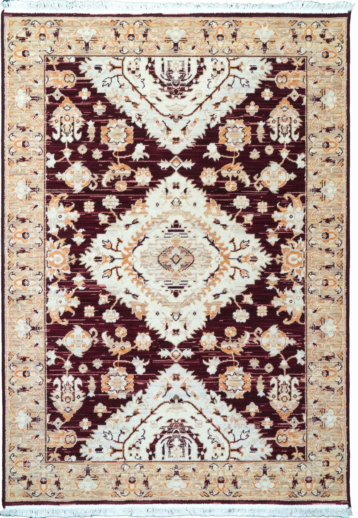 Dynamic Rugs Wade 18606 Power Loomed Traditional Red/Beige/Multi Rug