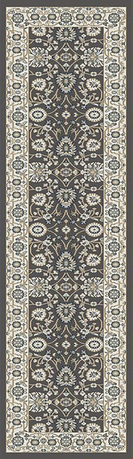 Dynamic Rugs Yazd 2803 Power Loomed Traditional Grey/Ivory Rug