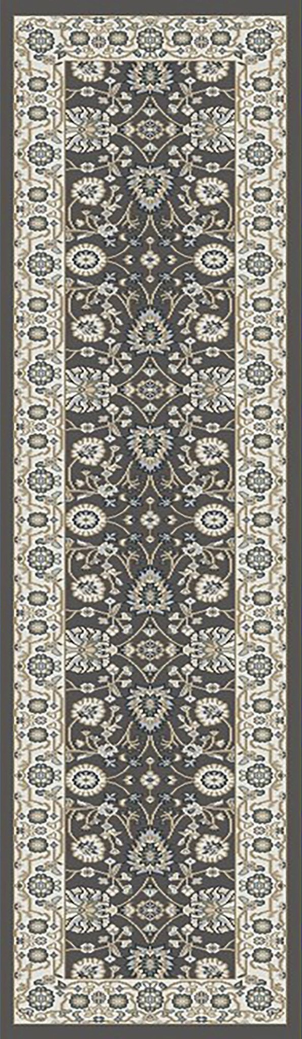 Dynamic Rugs Yazd 2803 Power Loomed Traditional Grey/Ivory Rug