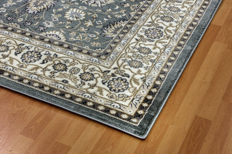 Dynamic Rugs Yazd 2803 Power Loomed Traditional Grey/Ivory Rug