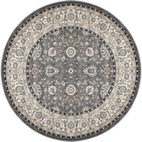 Dynamic Rugs Yazd 2803 Power Loomed Traditional Grey/Ivory Rug