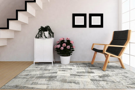 Dynamic Rugs Zen 8340 Grey Rugs.