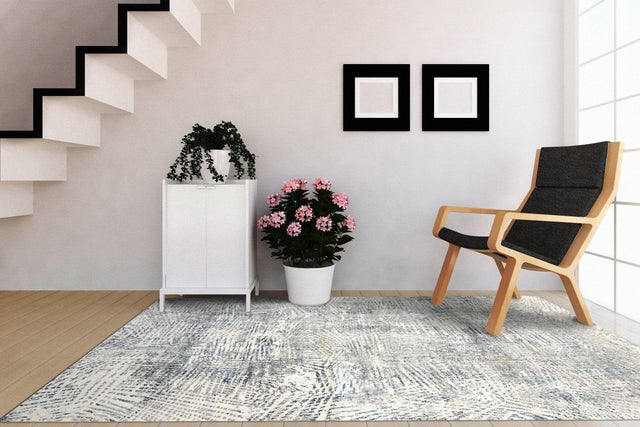 Dynamic Rugs Zen 8341 Grey/Blue Rugs.