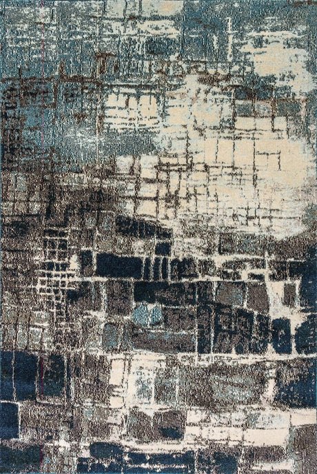 Dynamic Rugs Zodiac 6624 Grey/Blue Rug.