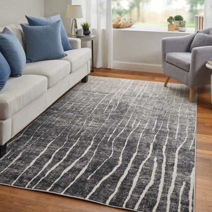 Feizy Kano 86439Lif Black/Gray/Ivory Area Rug