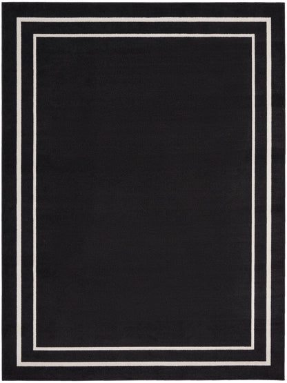 Nourison Nourison Essentials Nre02 Black Ivory Area Rug