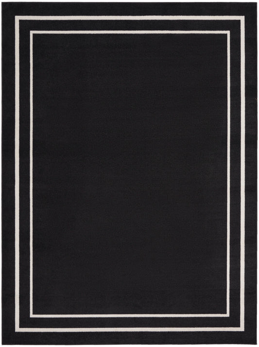 Nourison Nourison Essentials Nre02 Black Ivory Area Rug