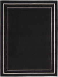 Nourison Nourison Essentials Nre02 Black Ivory Area Rug