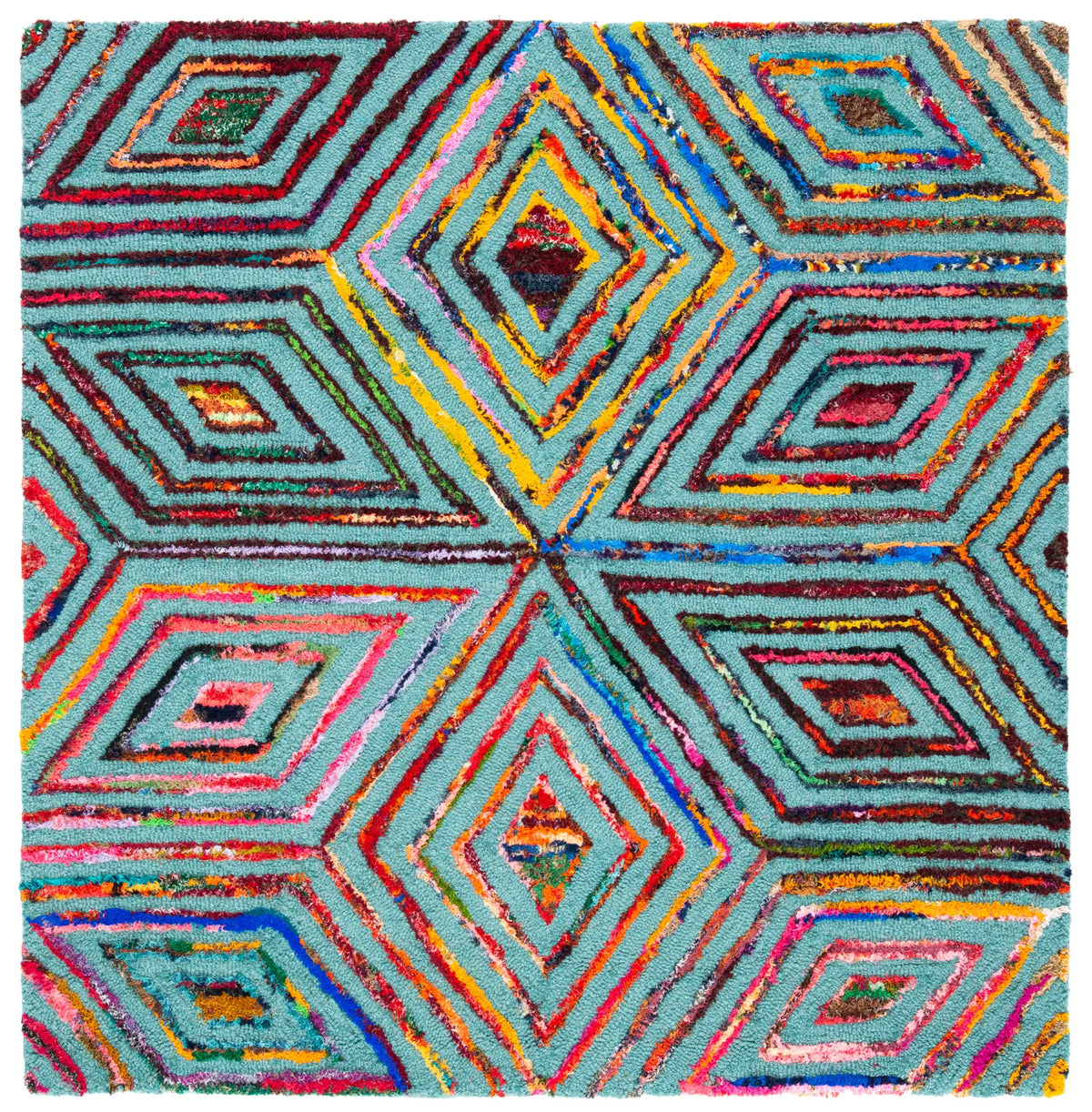 Safavieh Nantucket 4'-0" x 4'-0" Rug in Blue