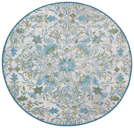 Safavieh Barbados 500 6'-6" x 6'-6" Rug in Ivory / Light Blue
