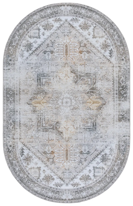 Safavieh Tucson 5'-0" x 8'-0" Rug in Beige / Grey