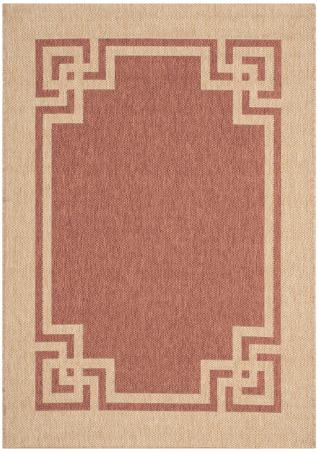 Safavieh Martha Stewart 2'-7" x 5'-0" Rug in Terracotta / Beige