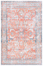 Safavieh Arizona 4'-0" x 6'-0" Rug in Rust / Aqua