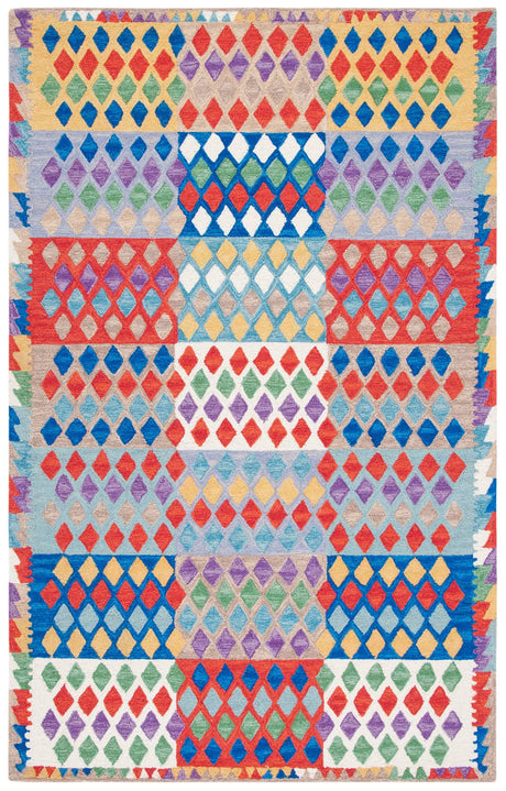 Safavieh Aspen 4'-0" x 6'-0" Rug in Red / Blue