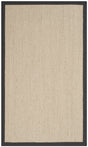Safavieh Natural Fiber 3'-0" x 5'-0" Rug in Natural / Dark Grey