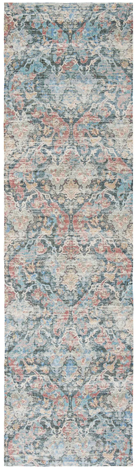 Safavieh Saffron 2'-3" x 6'-0" Rug in Coral / Aqua