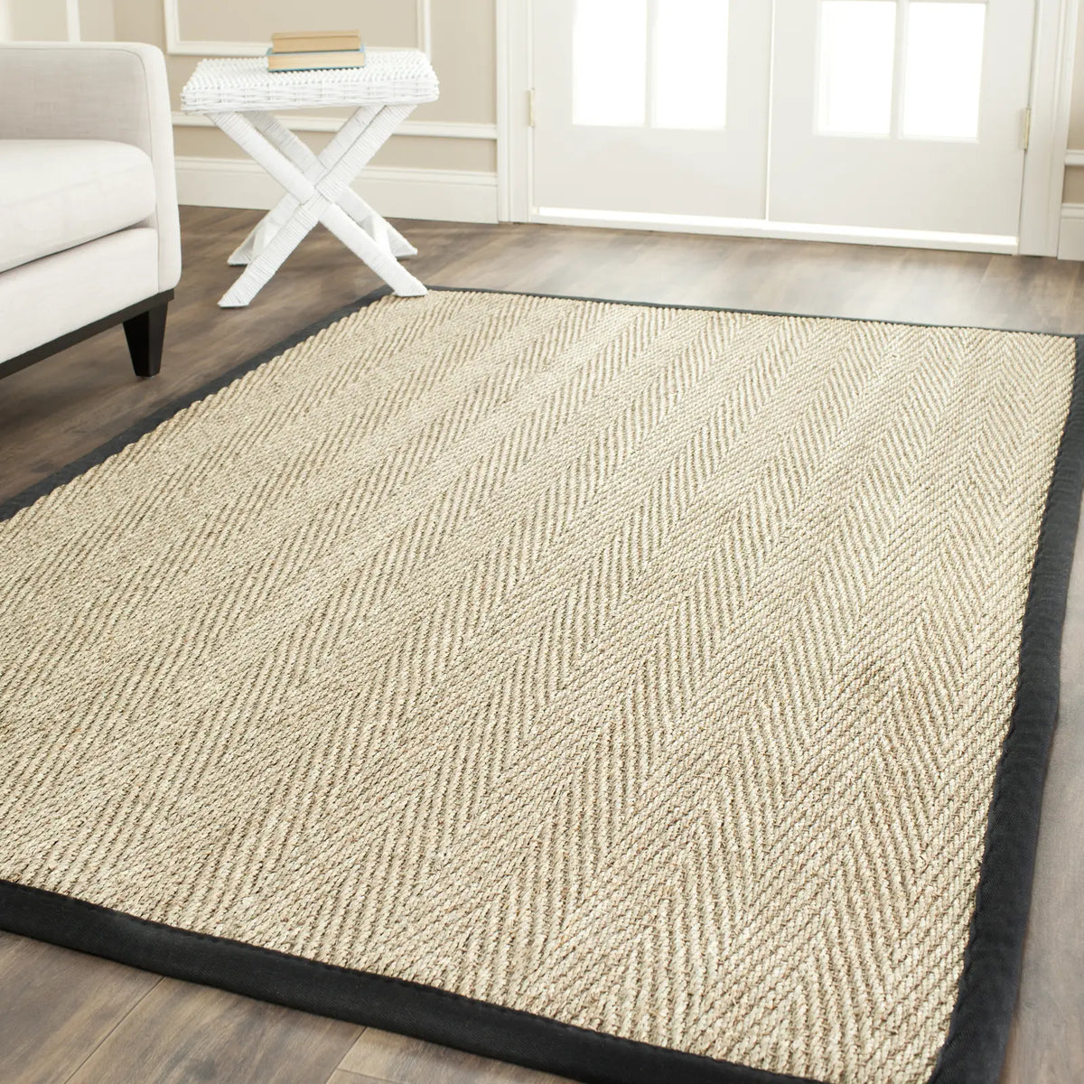 Safavieh Natural Fiber 5'-0" x 8'-0" Rug in Natural / Black